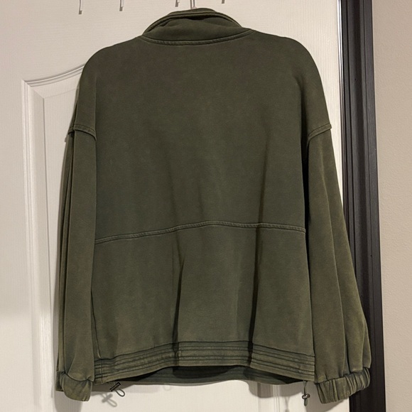 Olive Green Women's Sweatshirt - Picture 5 of 5